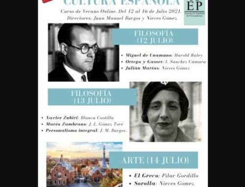 Éxito del Curso de Verano Online «La persona en la cultura española» (12-16 de julio, 2021)